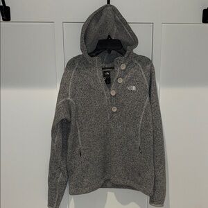 The North Face Gray 1/4 Button-Up Women’s Pullover